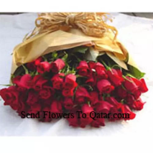 Bouquet de 50 roses rouges
